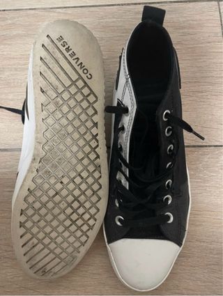 Converse Blancas y Negras Talla 38