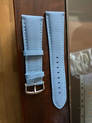 Correa de reloj azul claro 22 mm