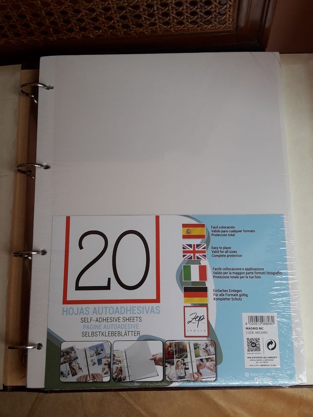 Pack 2 álbumes de fotos, anillas