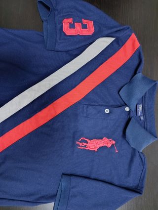 Polo Ralph Lauren Taglia M Blu Rosso Bianco