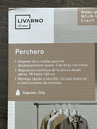 Perchero Plegable con Ruedas • Nuevo