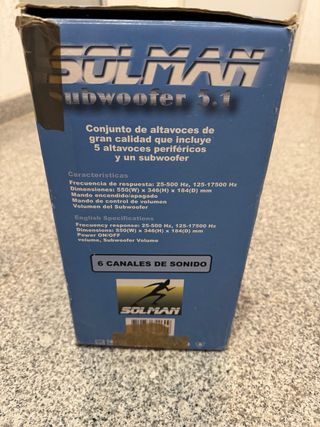 Home cinema SOLMAN 5.1 Analógicos