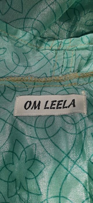 Camicia Seta Kimono Taglia Unica Verde