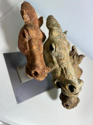 Escultura Salvador Mañosa Arte Equino , 28x50x25