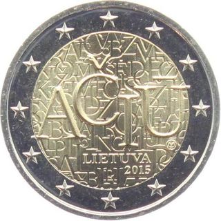 Moneda 2€ Lituania 2015 Conmemorativa