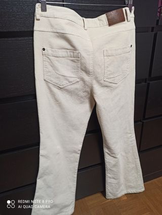 Pantalón Hug & Clau Talla 38 Beige