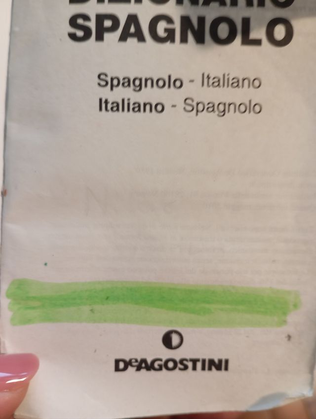 Mini dizionario spagnolo