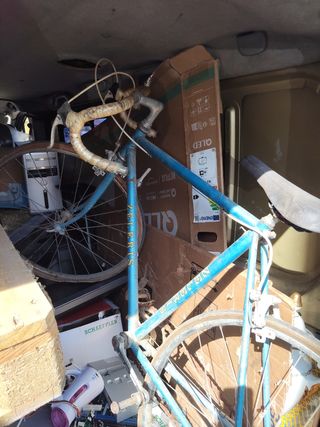 Bicicleta antigua de carreras