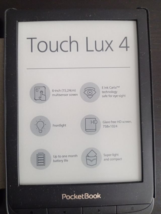 E-reader PocketBook Touch Lux 4 Preto