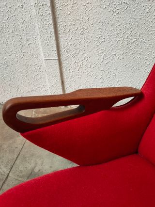 Sillón Tela Chresten Fidahl Dinamark Mid Century