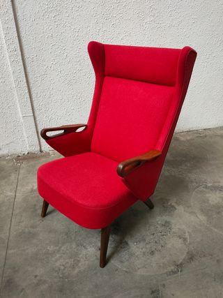 Sillón Tela Chresten Fidahl Dinamark Mid Century