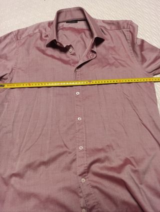 Camisa Zara Man Talla M Rosa