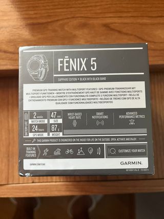 Garmin Fenix 5 Sapphire Negro
