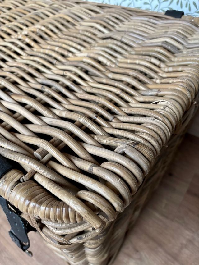 Baúl mimbre grueso Natural