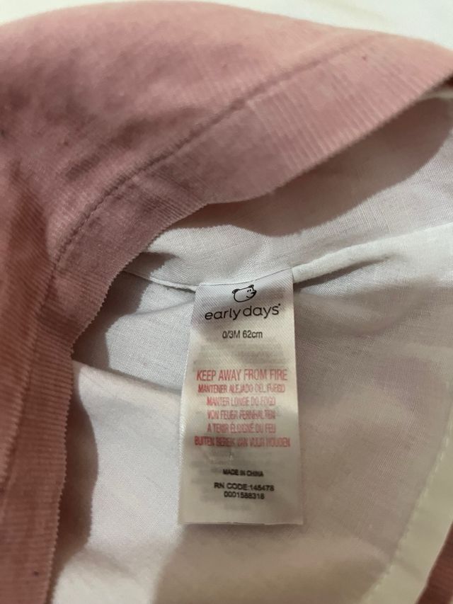 Vestido de bebé T. 62 cm