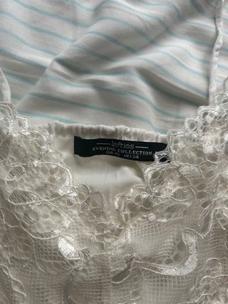 Bralette Lefties XS encaje blanco