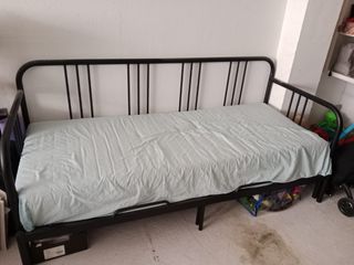 Cama individual convertible en matrimonio