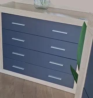 Cómoda 4 cajones. outlet muebles