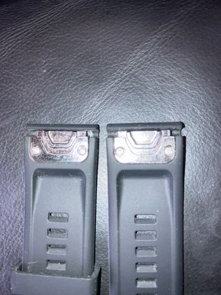 Correa de caucho azul y negra 21 mm