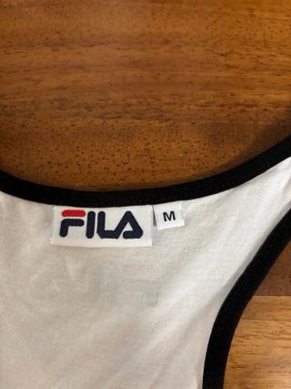 Top Fila Bianco Taglia M