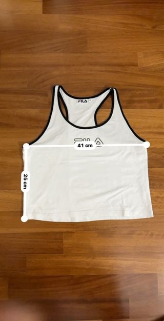 Top Fila Bianco Taglia M