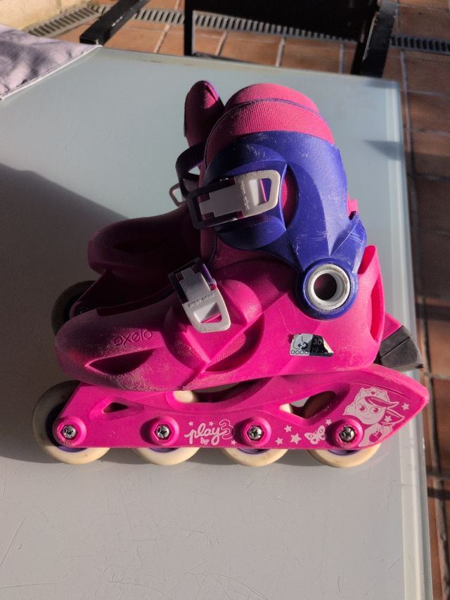 Patines en línea Oxelo niña rosa y azul