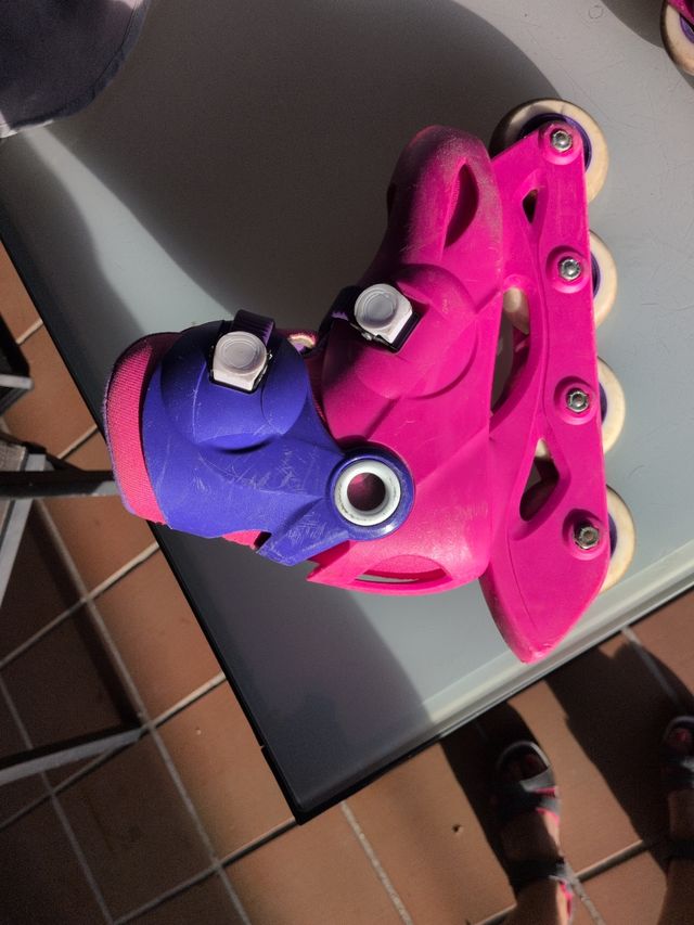 Patines en línea Oxelo niña rosa y azul