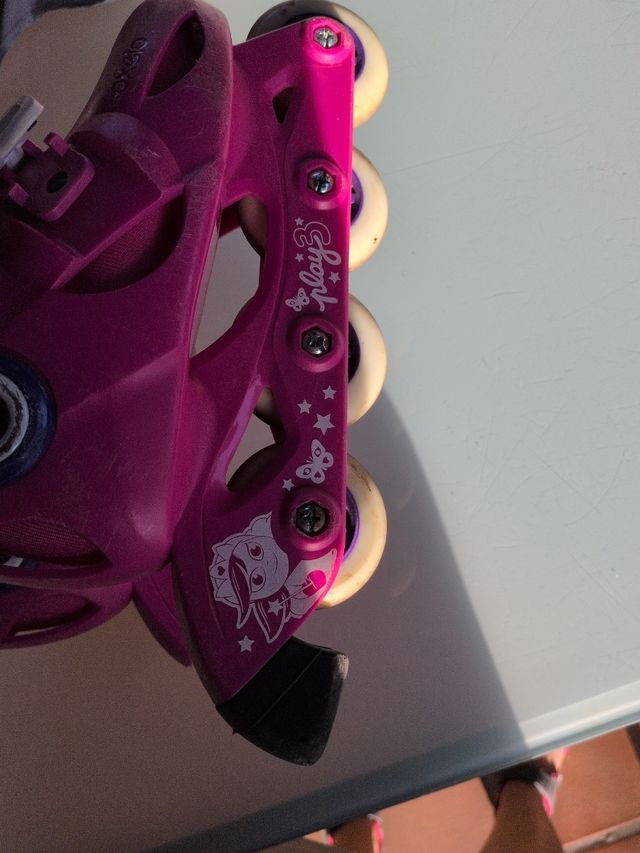 Patines en línea Oxelo niña rosa y azul