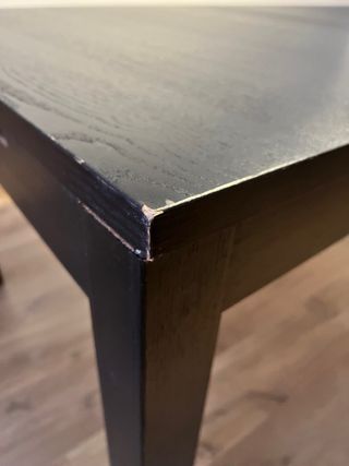 Mesa y banco IKEA negro