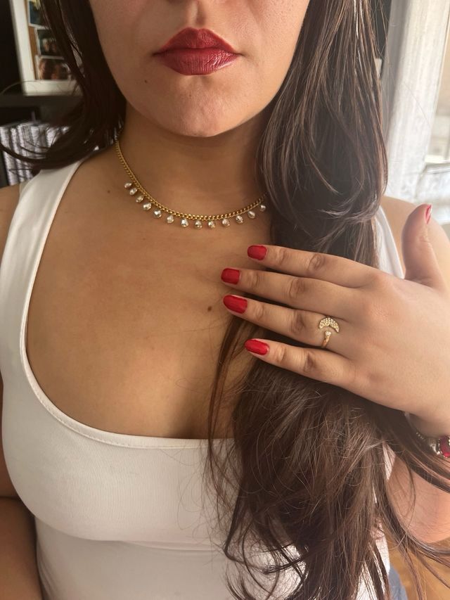 Set de Joyería: Collar y Anillo acero inoxidable