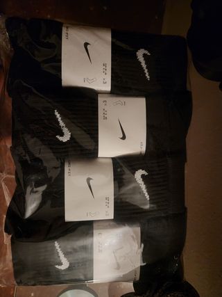 Calcetines Nike Dri-Fit Negros Talla 42 (3 Pares)