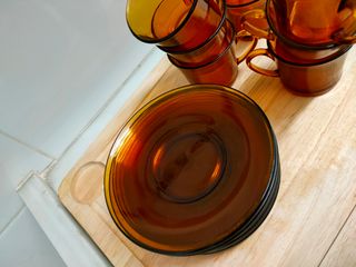 Tazze da caffè Duralex Amber usate