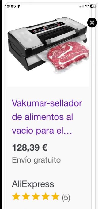 Envasadora al vacío VAKUMAR