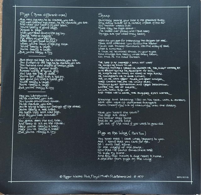 Vinile Pink Floyd Animals