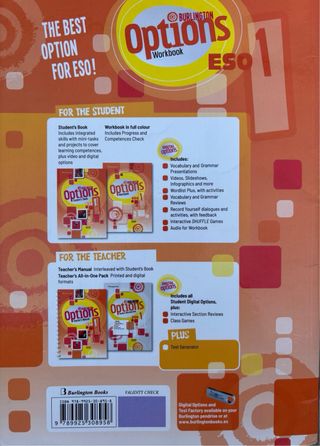 SE. VENDE LIBRO DE INGLÉS Y DE EJERCICIOS 1ESO