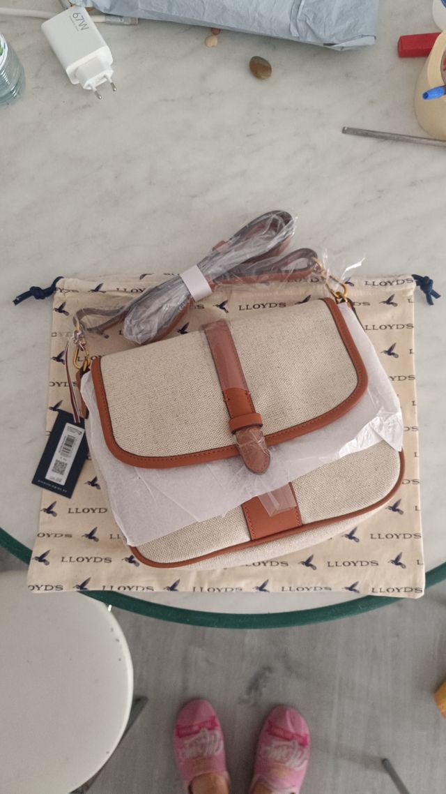 Bolso Lloyd's beige y marrón a estrenar