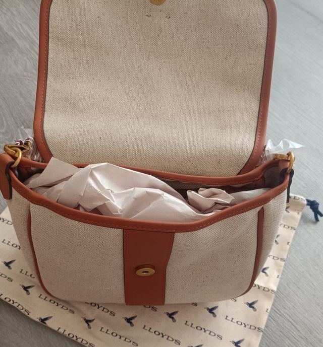 Bolso Lloyd's beige y marrón a estrenar