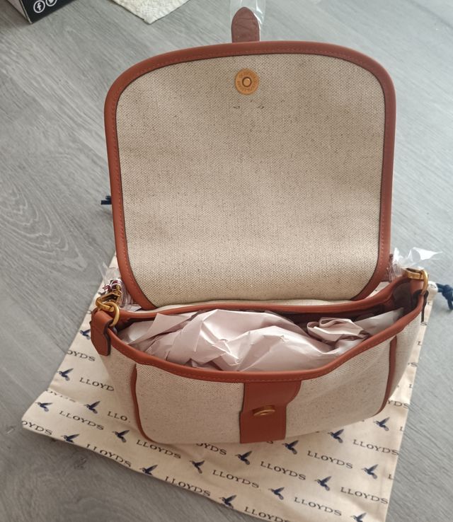 Bolso Lloyd's beige y marrón a estrenar