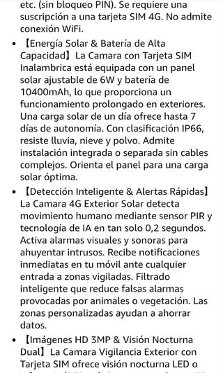 Cámara Vigilancia Solar 4G XEGA