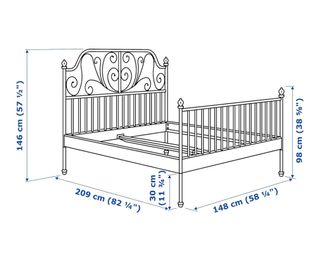 Cama Matrimonio LEIRVIK 140x200 Ikea