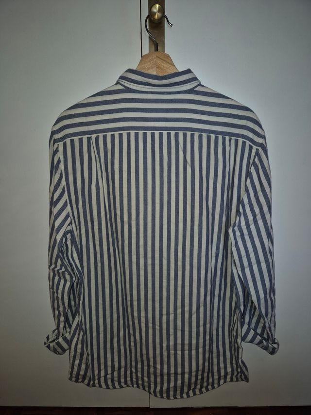 Camisa H&M Rayas Azules Talla M