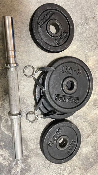 Mancuernas 10kg con discos y barra