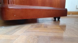 Mueble TV madera con ruedas