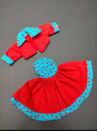 Conjunto Muñeca Chabel Rojo y Azul