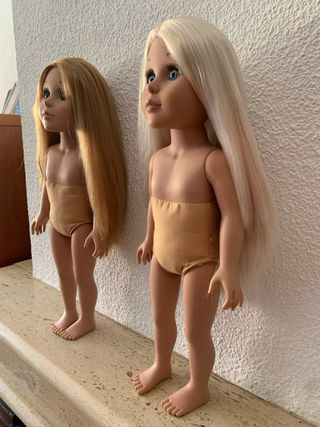 Lote 2 Muñecas Rubia y castaña