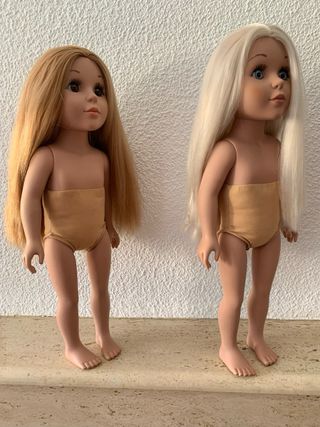 Lote 2 Muñecas Rubia y castaña