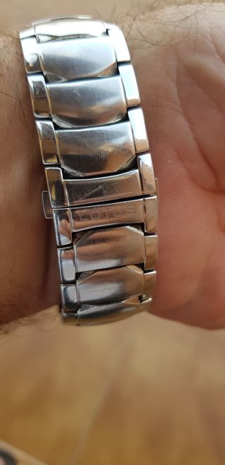 Reloj Lotus Caballero Negro y Plateado