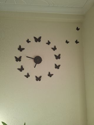 Reloj de Pared Mariposas Decorativas
