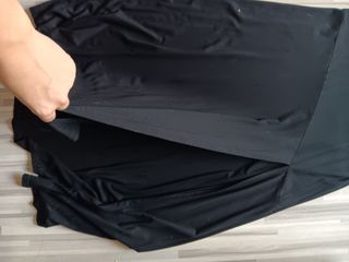 Vestido largo negro estilo chino