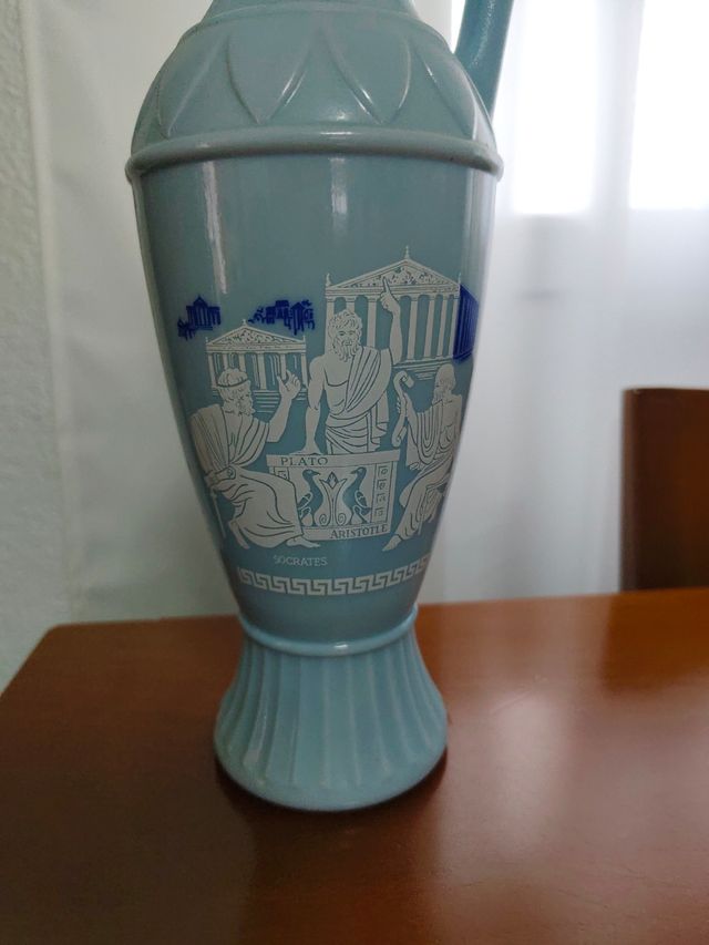 Jarra Decantador Griego Azul Claro 1960